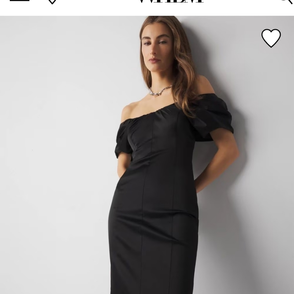 Elegant Black Off-Shoulder Dress